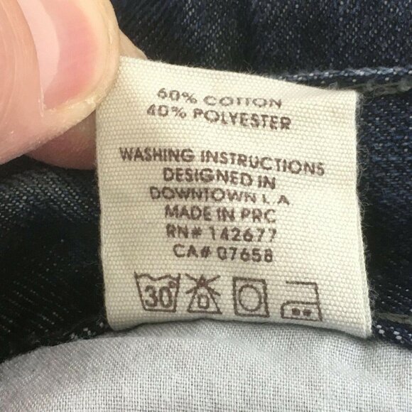 Mens Blue Rag Brand Distressed Straight Leg Jeans Size 32 - Picture 5 of 7